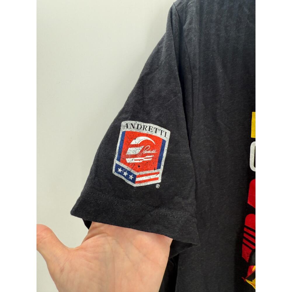 Indycar Romain Grosjean Car T Shirt Graphic Size 2XL Tee Short Sleeve New Black - Picture 2 of 5